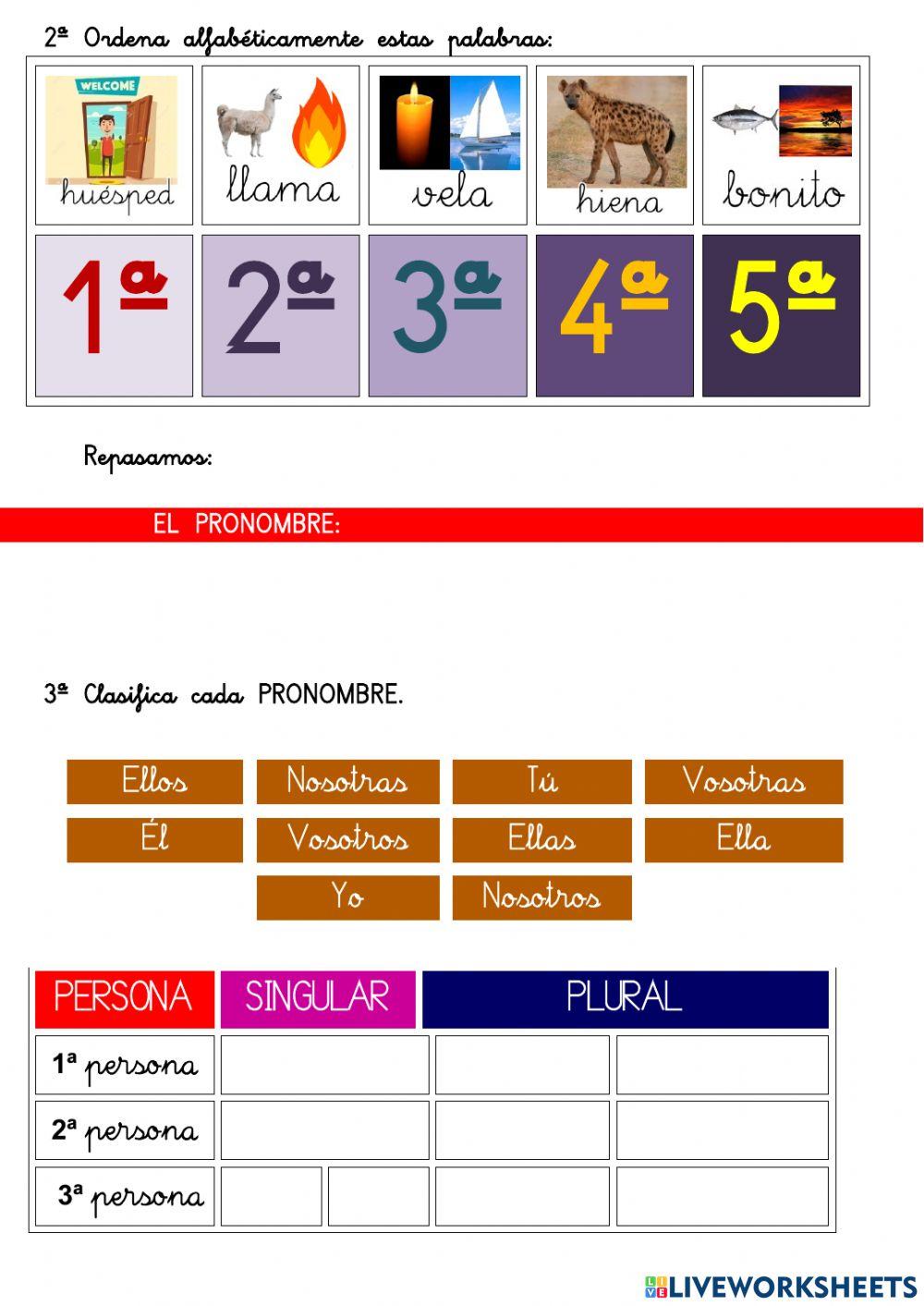 Comprensión lectora 3º EP 14- pronombres, polisémicas hue- hie