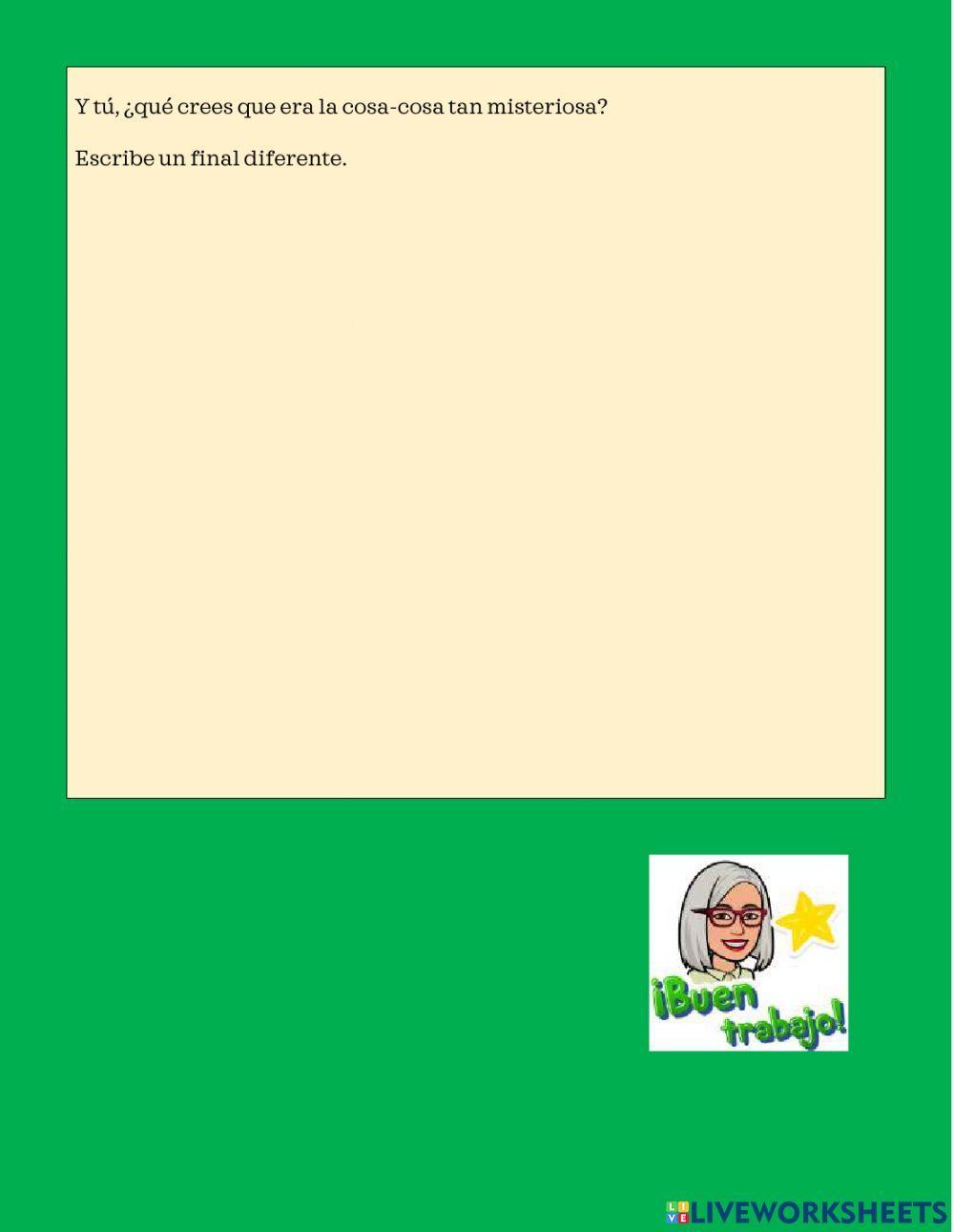 El cuento de la cosa-cosa tan misteriosa