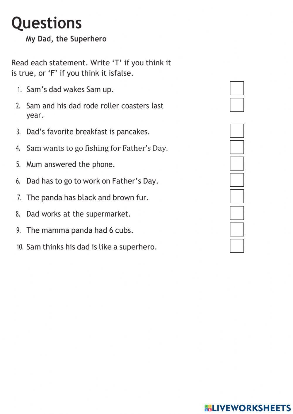 My dad the superhero