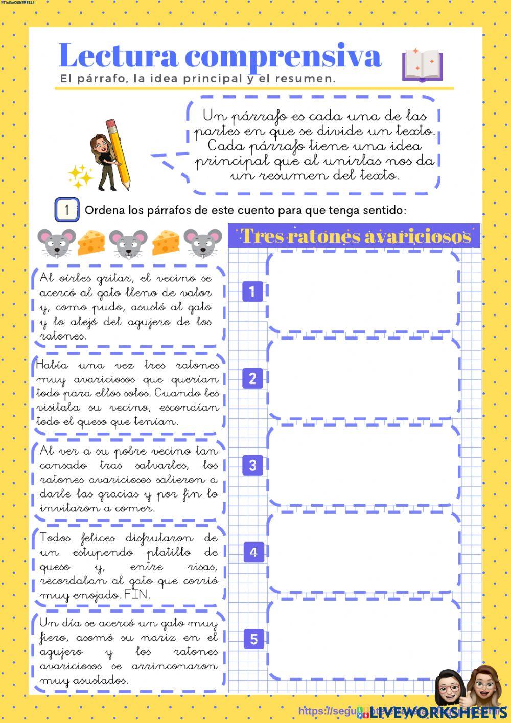 Idea principal -párrafo