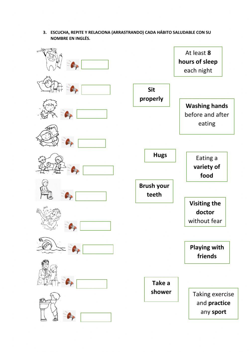 La salud a través de la EF (alimentación, higiene postural, higiene personal, etc).