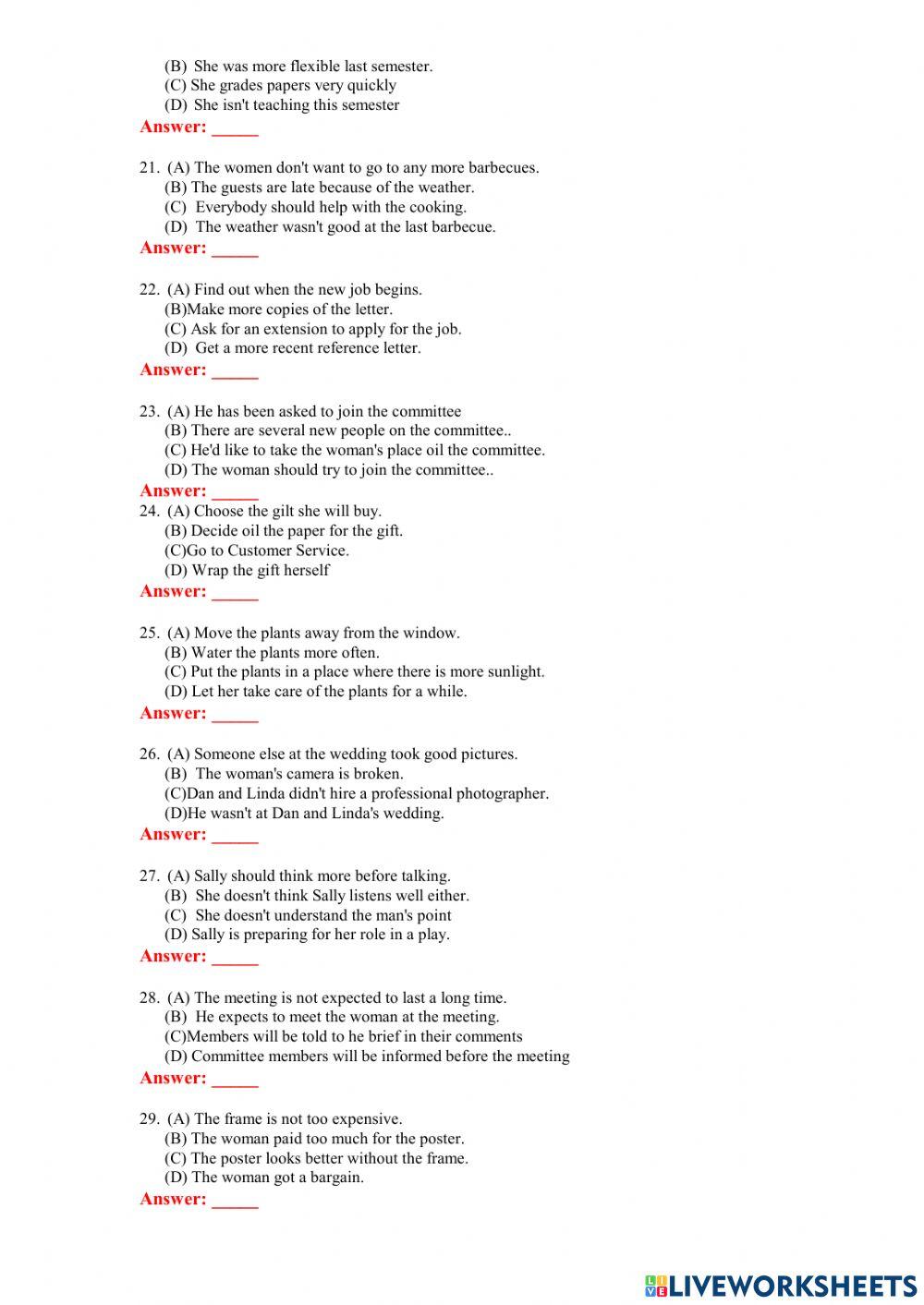 TOEFL prediction 1 (listening)