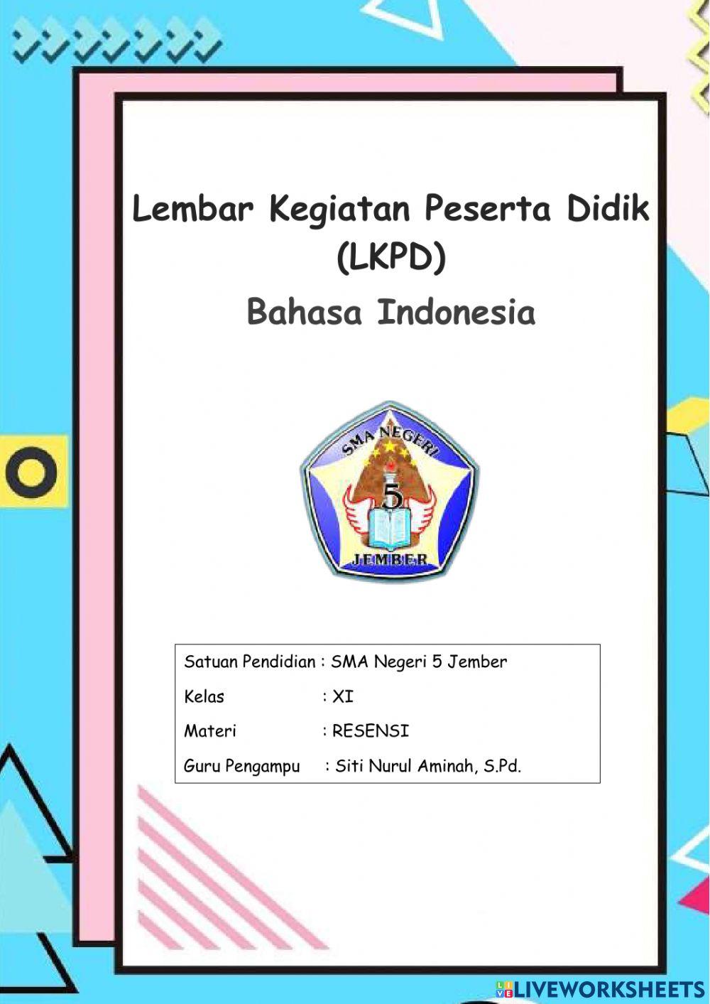 LKPD Resensi