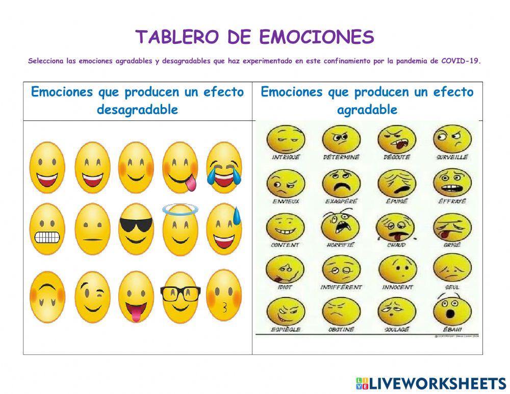 Tablero de emociones