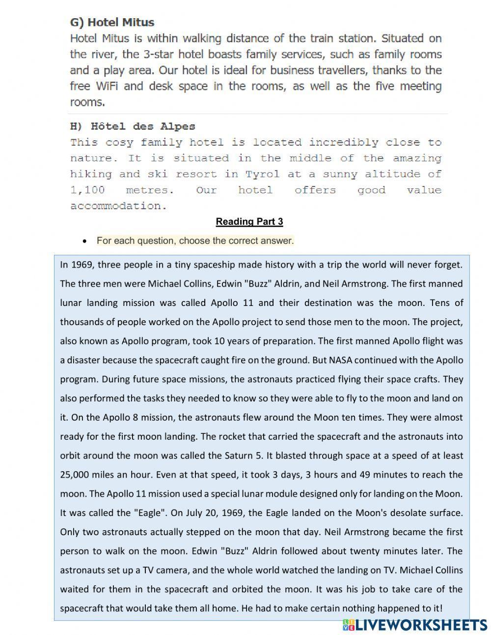 PET Part 1 to 6 (2020)