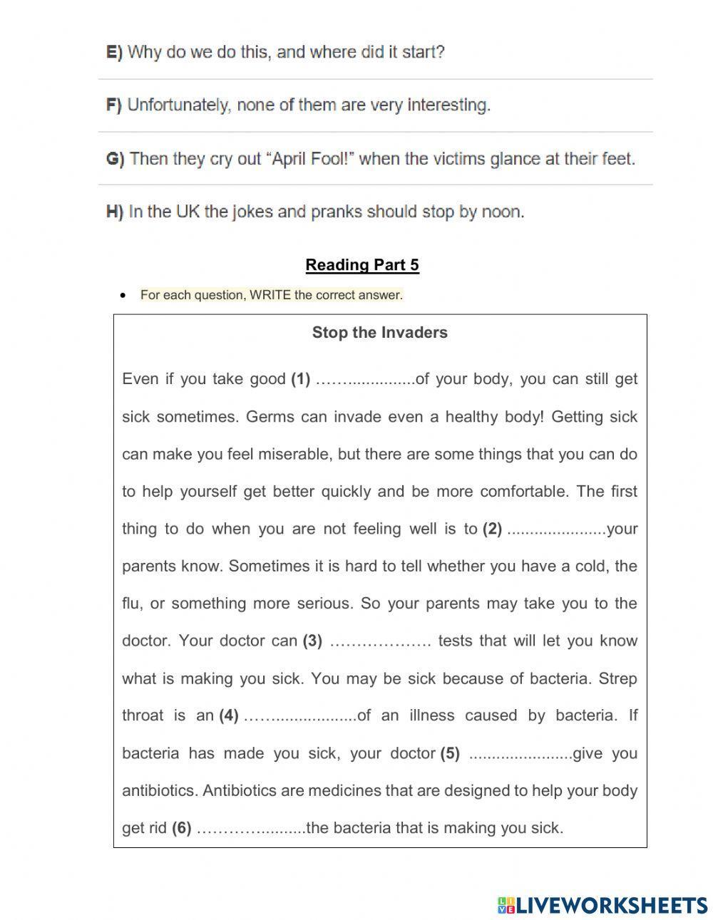 PET Part 1 to 6 (2020)