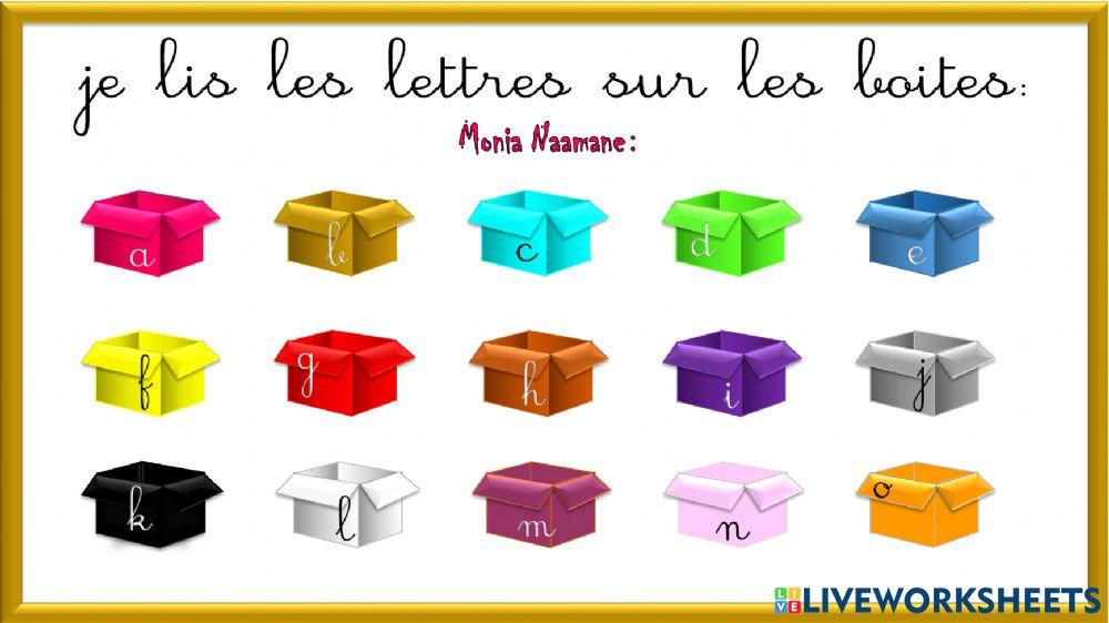 Les couleurs et les lettres