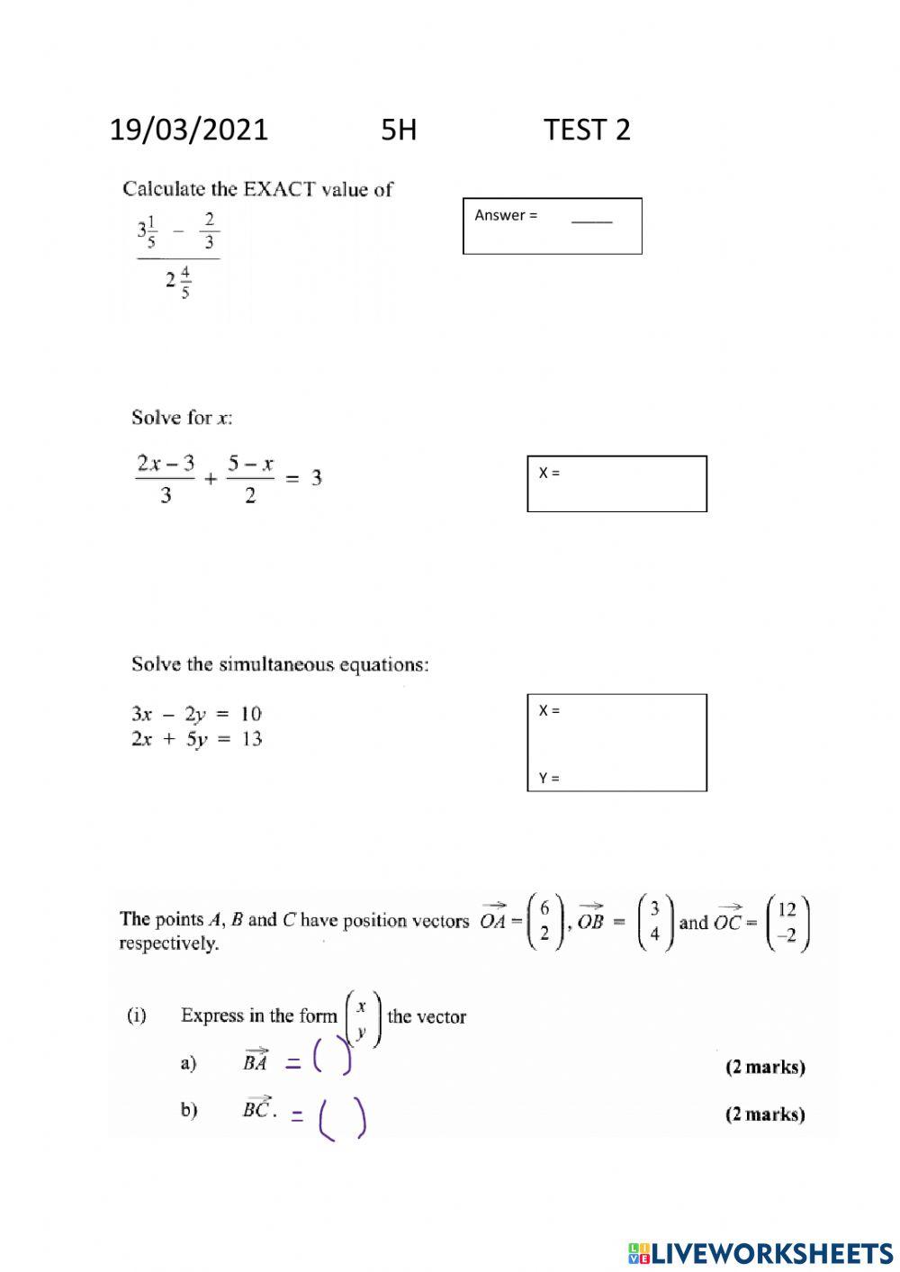 830597 csec math review misssween liveworksheets