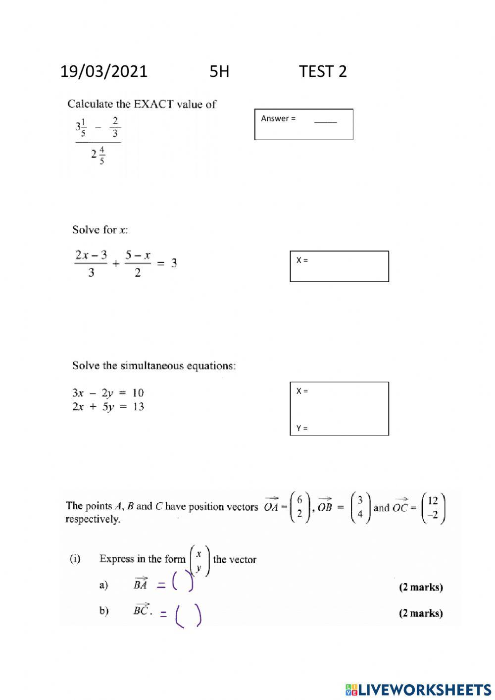 CSEC Math Review