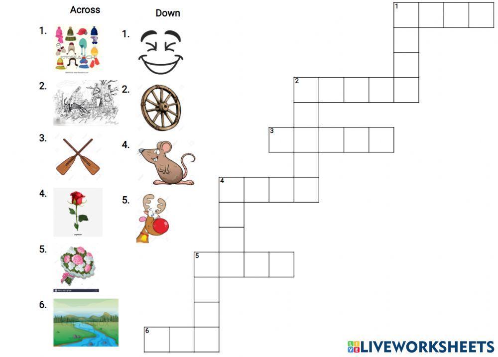 Crucigrama palabras con r