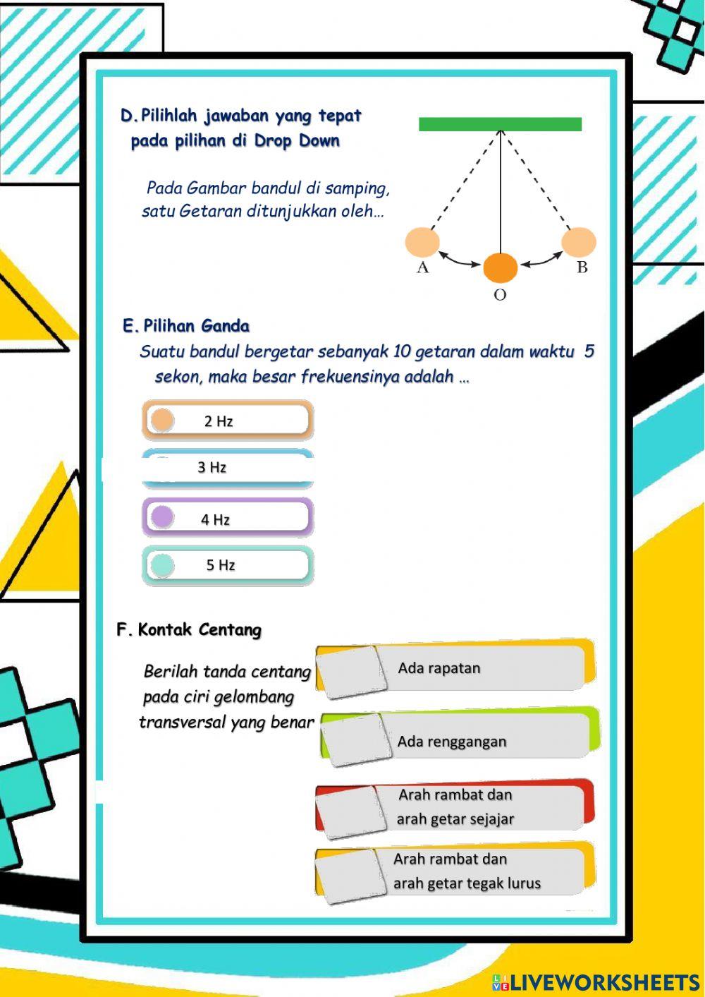 E-lkpd getaran dan gelombang