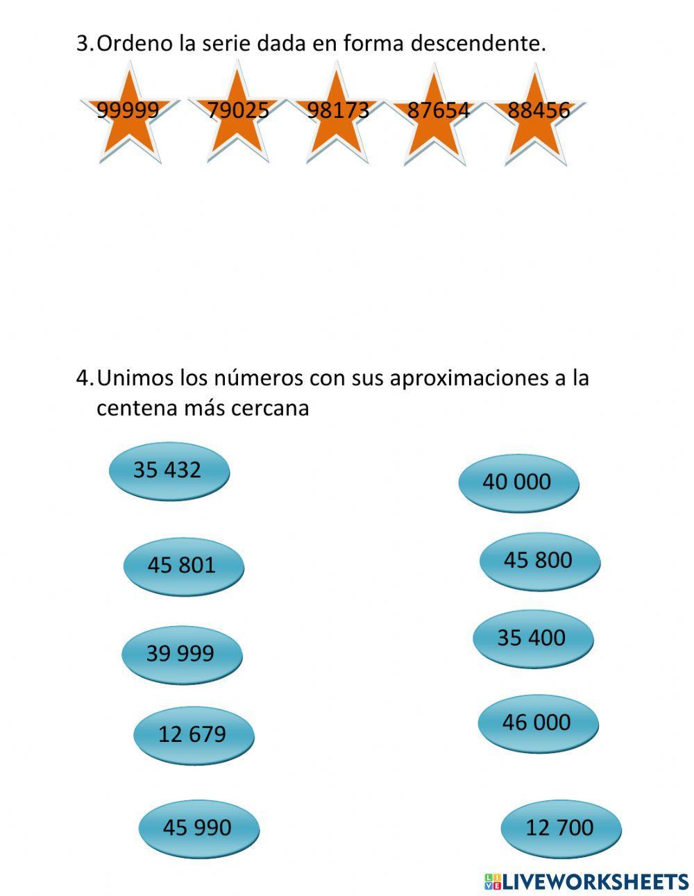 Números de cinco cifras