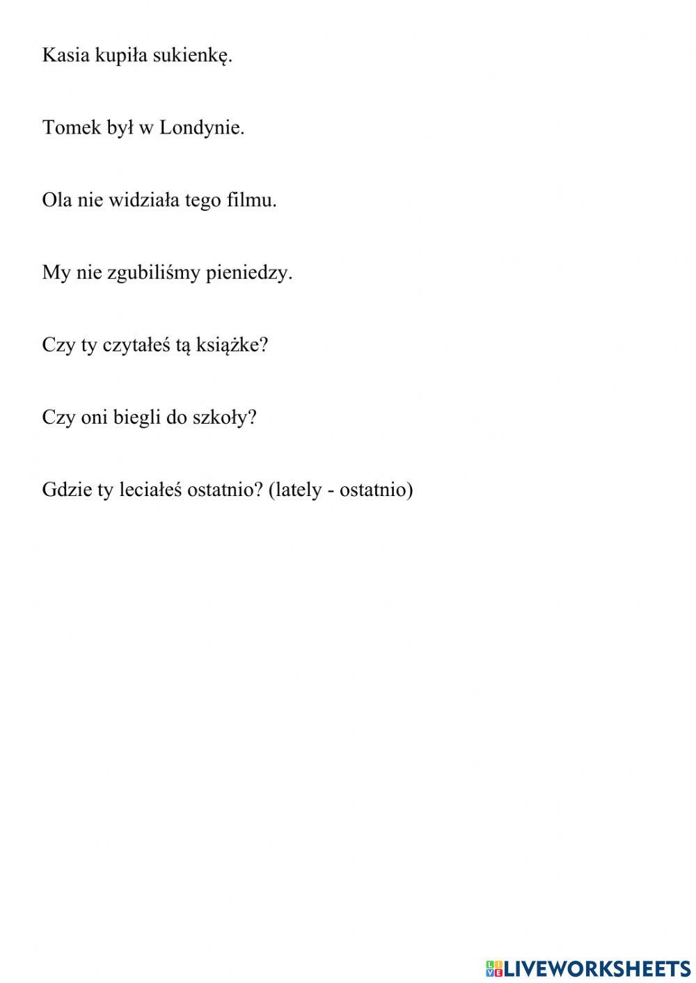 Present Perfect part 1