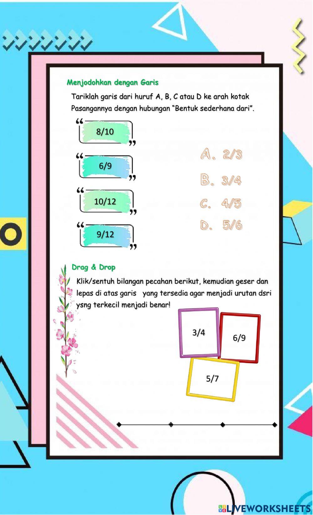 Lkpd bilangan pecahan