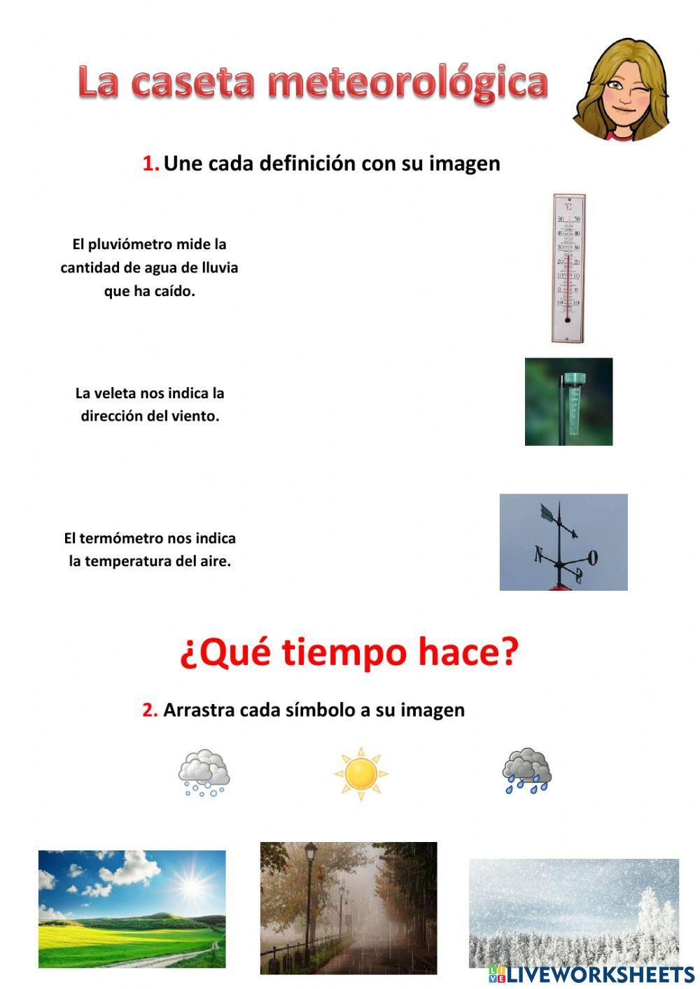 La caseta meteorológica worksheet | Live Worksheets
