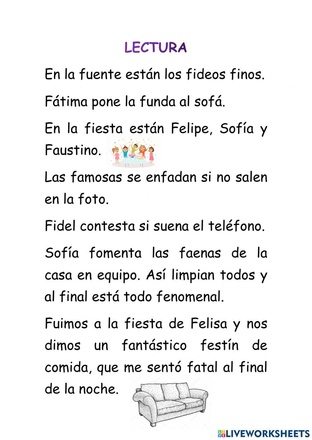 Lectura f