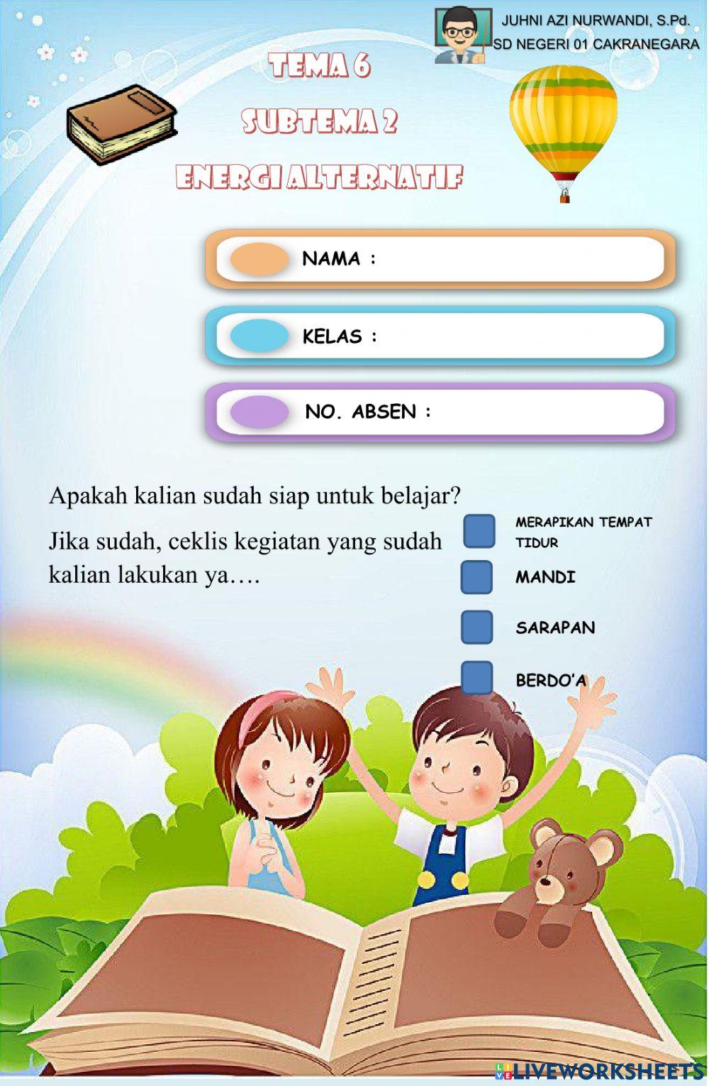 Tema6 Subtema 3 Energi Alternatif