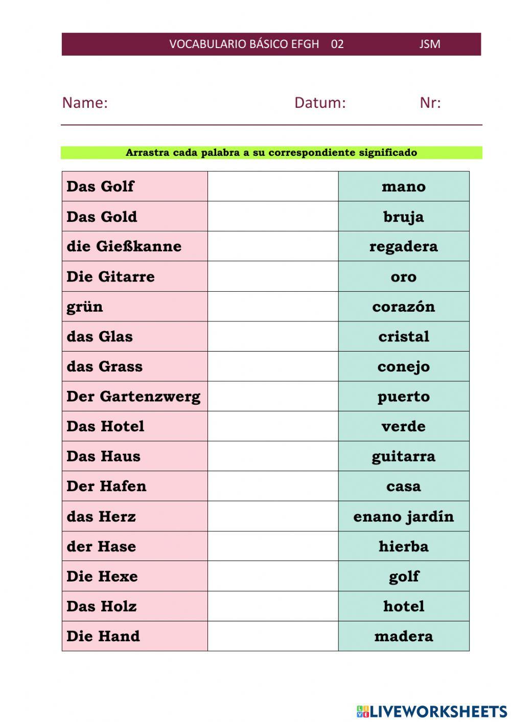 Vocabulario Básico EFGH 02