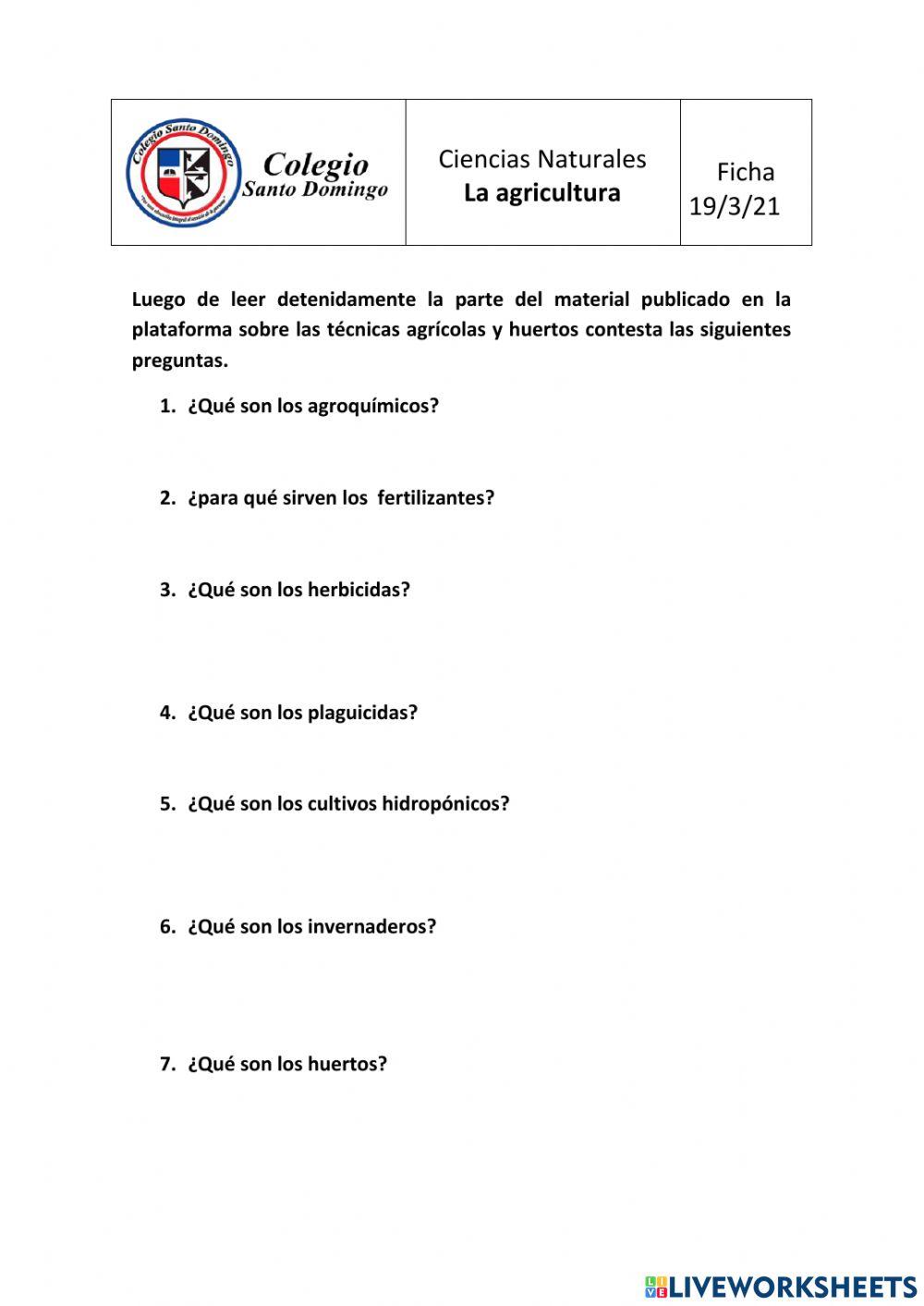 Técnicas agrícolas