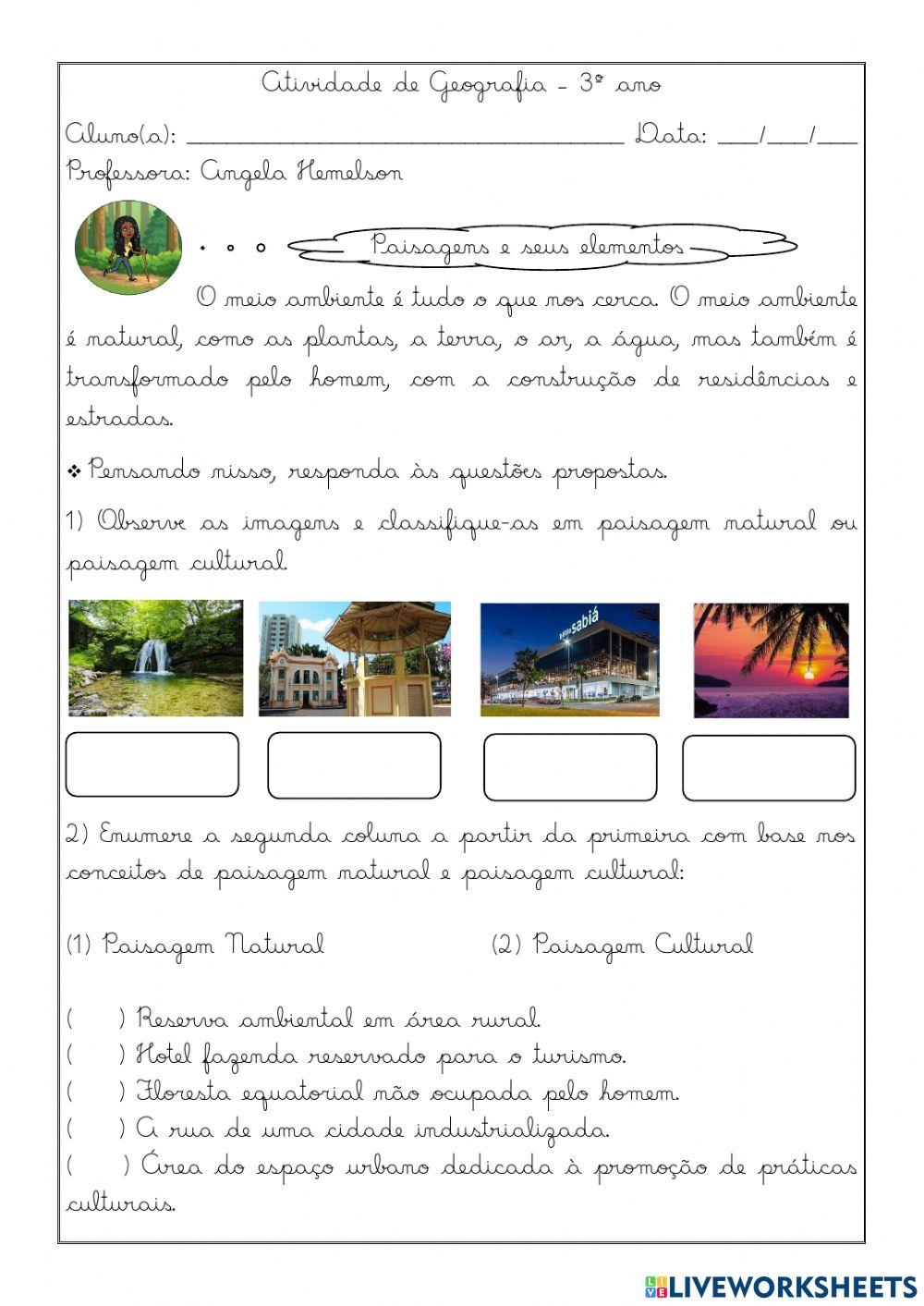 Elementos da paisagem