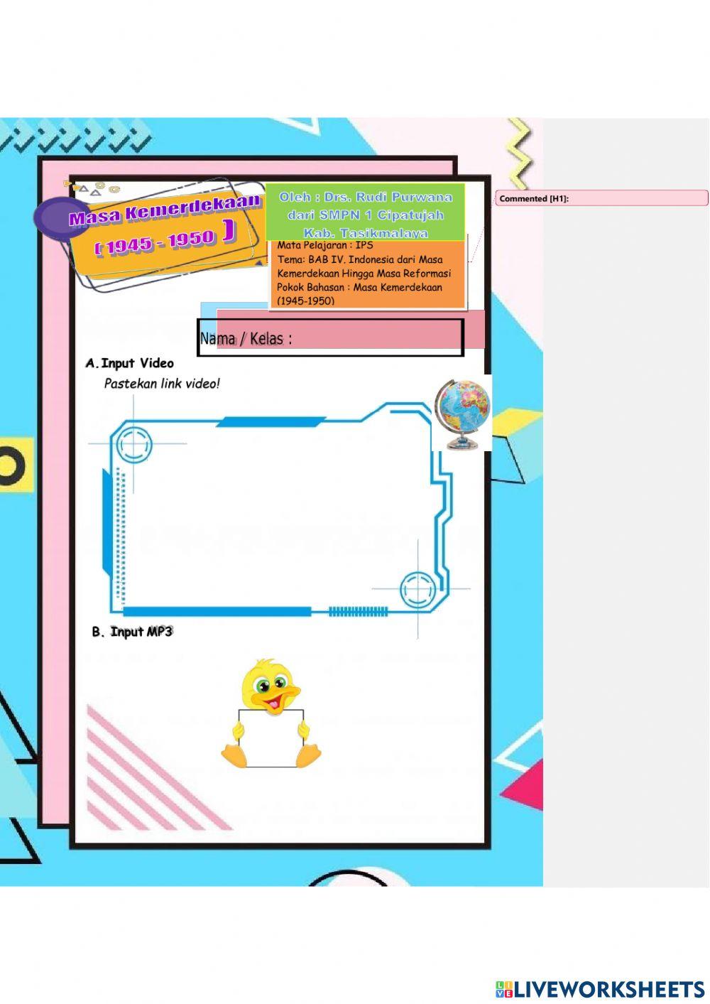 LKPD masa Proklamasi