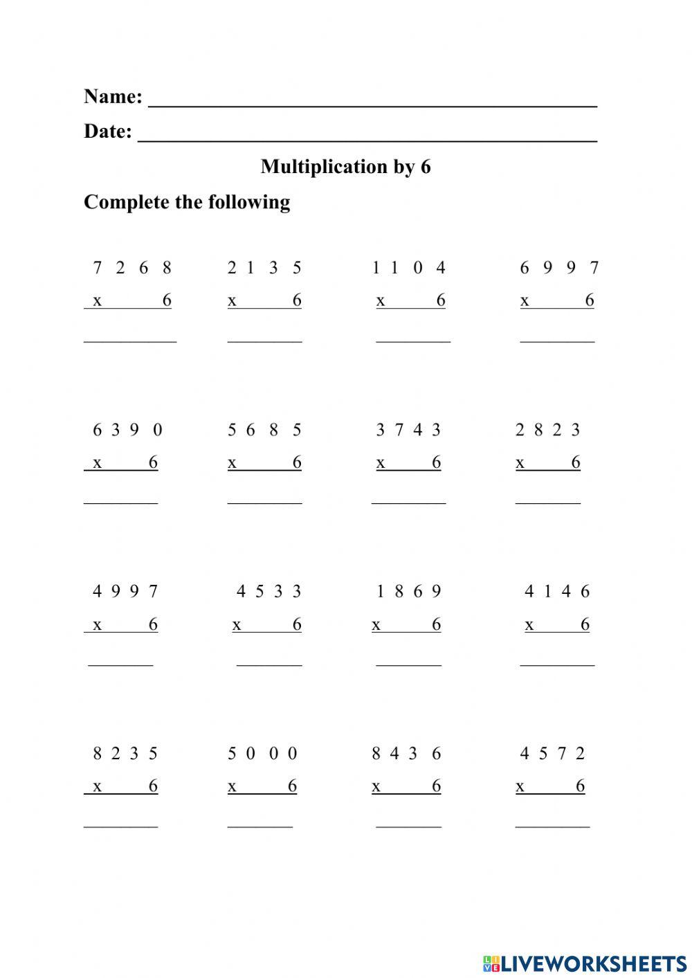 Multiplication by 4 (v)
