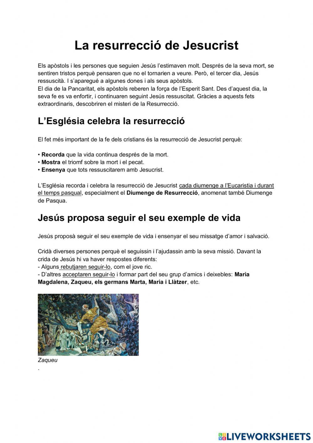 La ressurrecció de Jesús