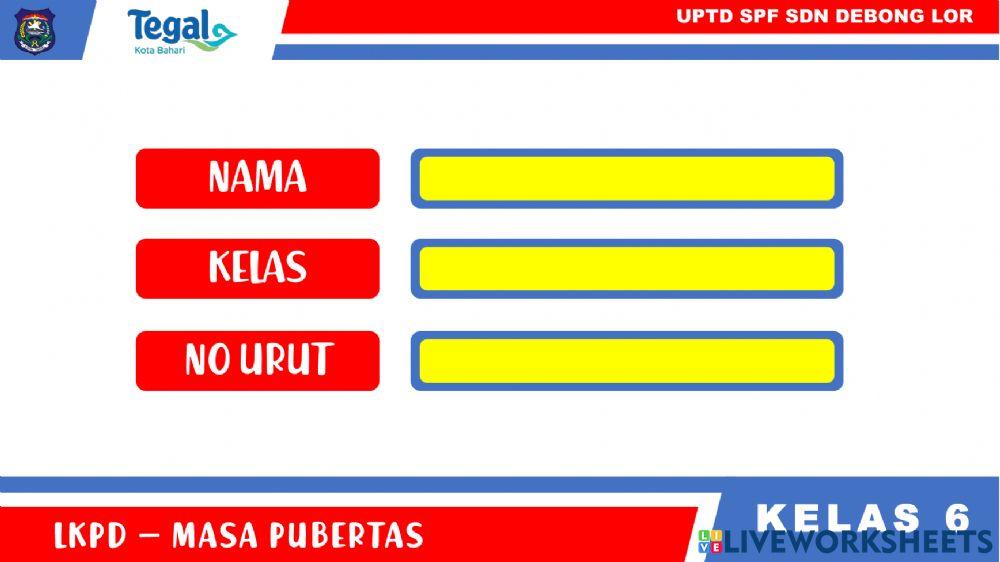LKPD Pubertas Kelas 6