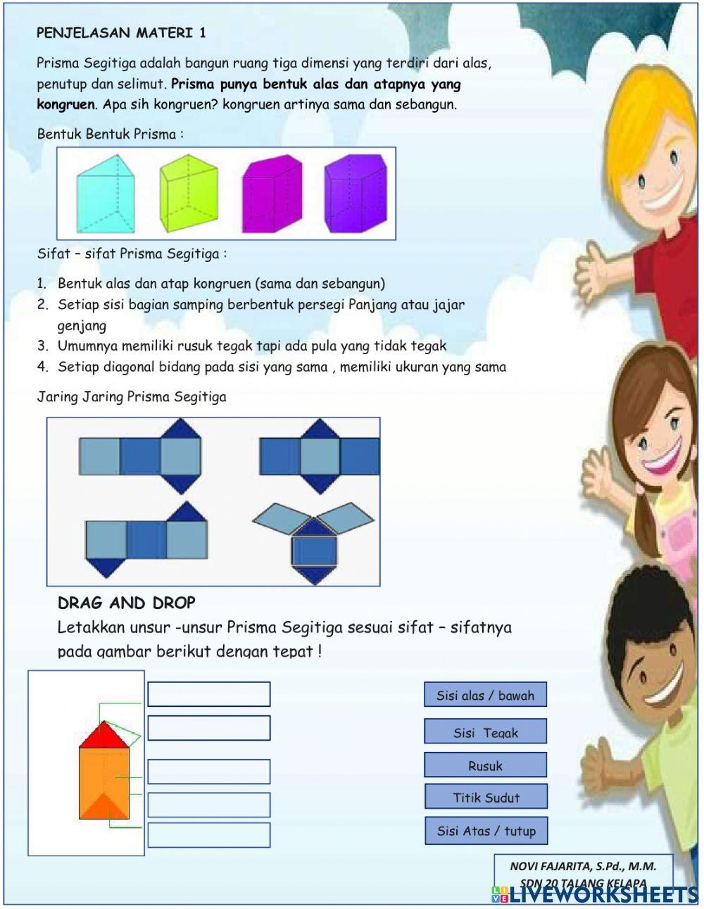 E-LKPD BANGUN RUANG PRISMA SEGITIGA