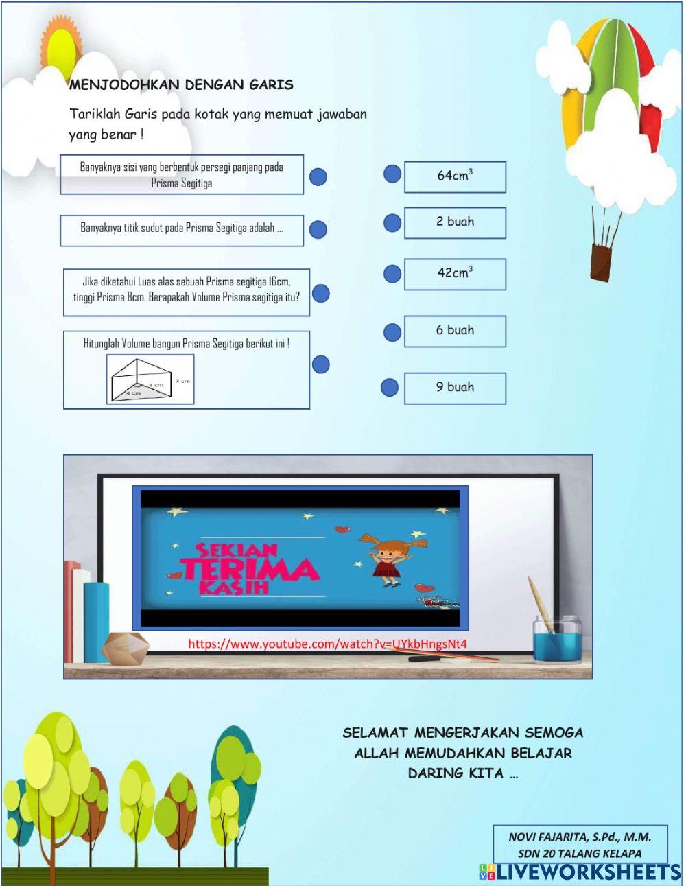 E-LKPD BANGUN RUANG PRISMA SEGITIGA