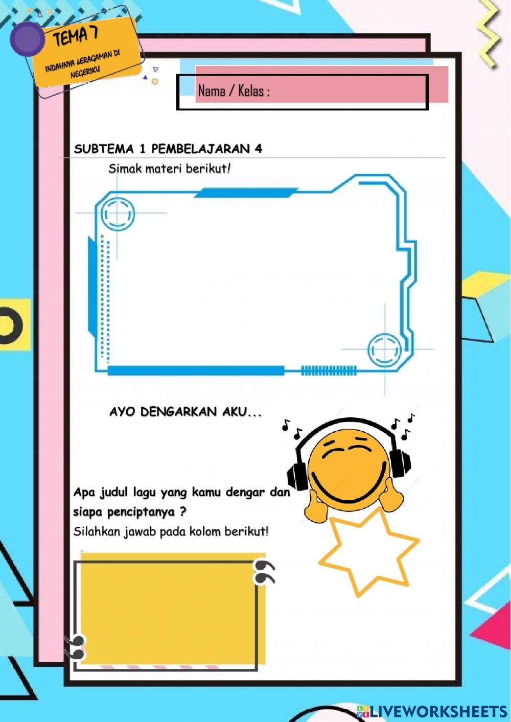 Materi Kelas IV tema 7