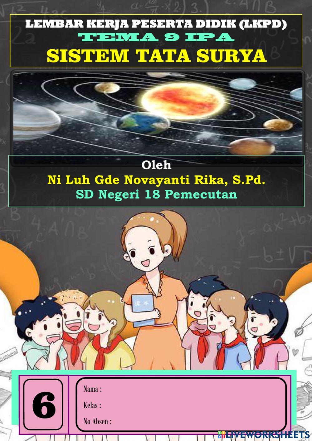 LKPD Tema 9 IPA -Sistem Tata Surya-