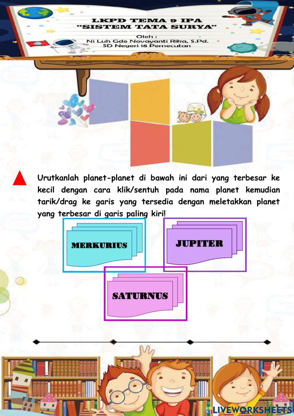 LKPD Tema 9 IPA -Sistem Tata Surya-
