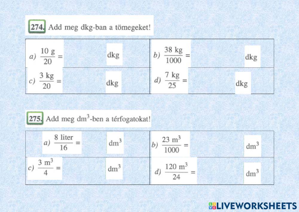 Mértékegység átváltás