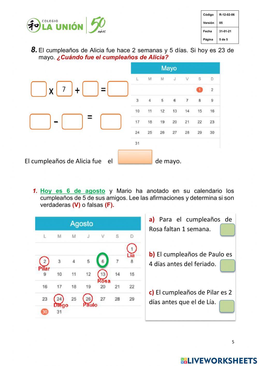 Repaso-Uso del tiempo