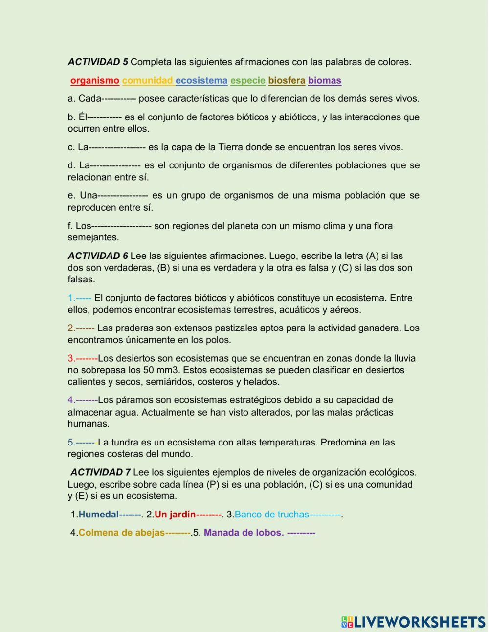 Estructura de un ecosistema