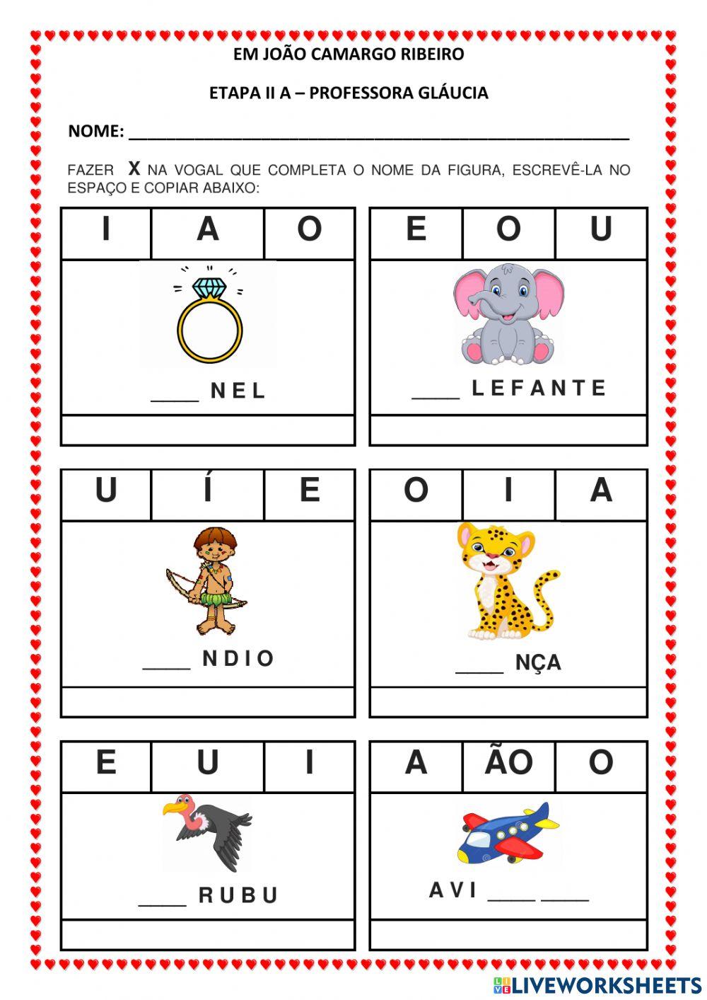 Completar com vogais