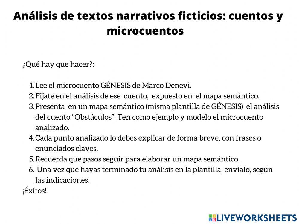 Análisis de textos narrativos