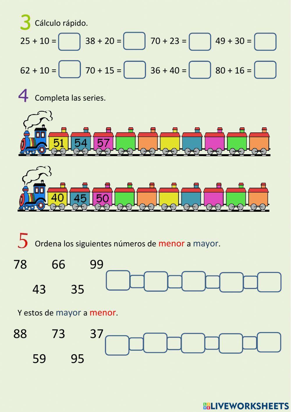 Cálculo y operaciones