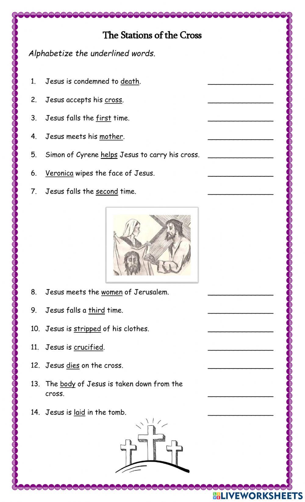 Alphabetization: The Stations of the Cross