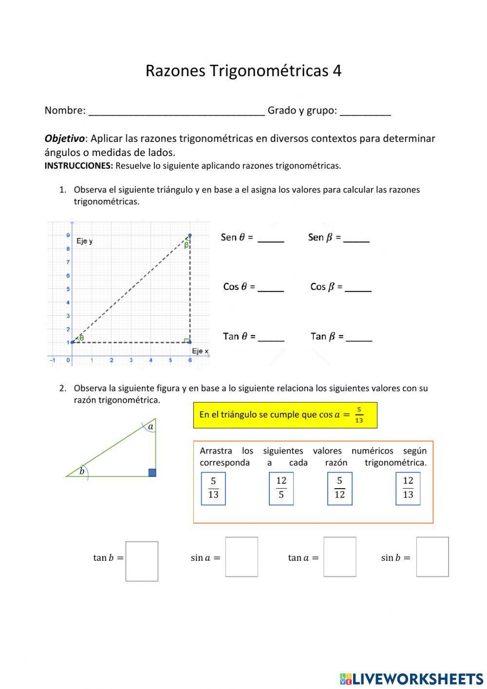 Razones Trigonométricas