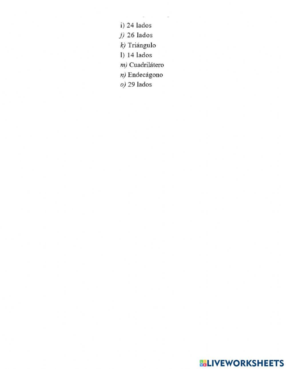 Suma de ángulos internos en polígonos