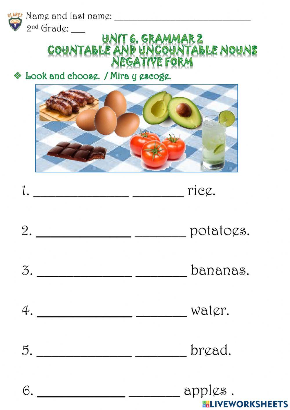 2nd G. Unit 6. Grammar 2. Practice activity
