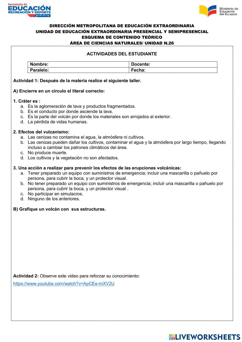 Ciencias Naturales Unidad 26