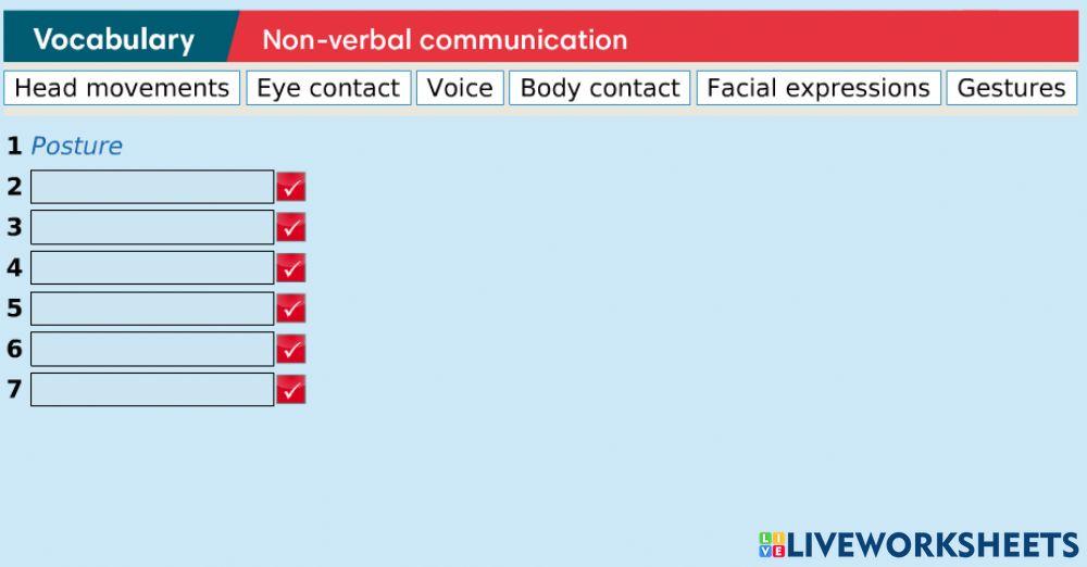 Non verbal communication
