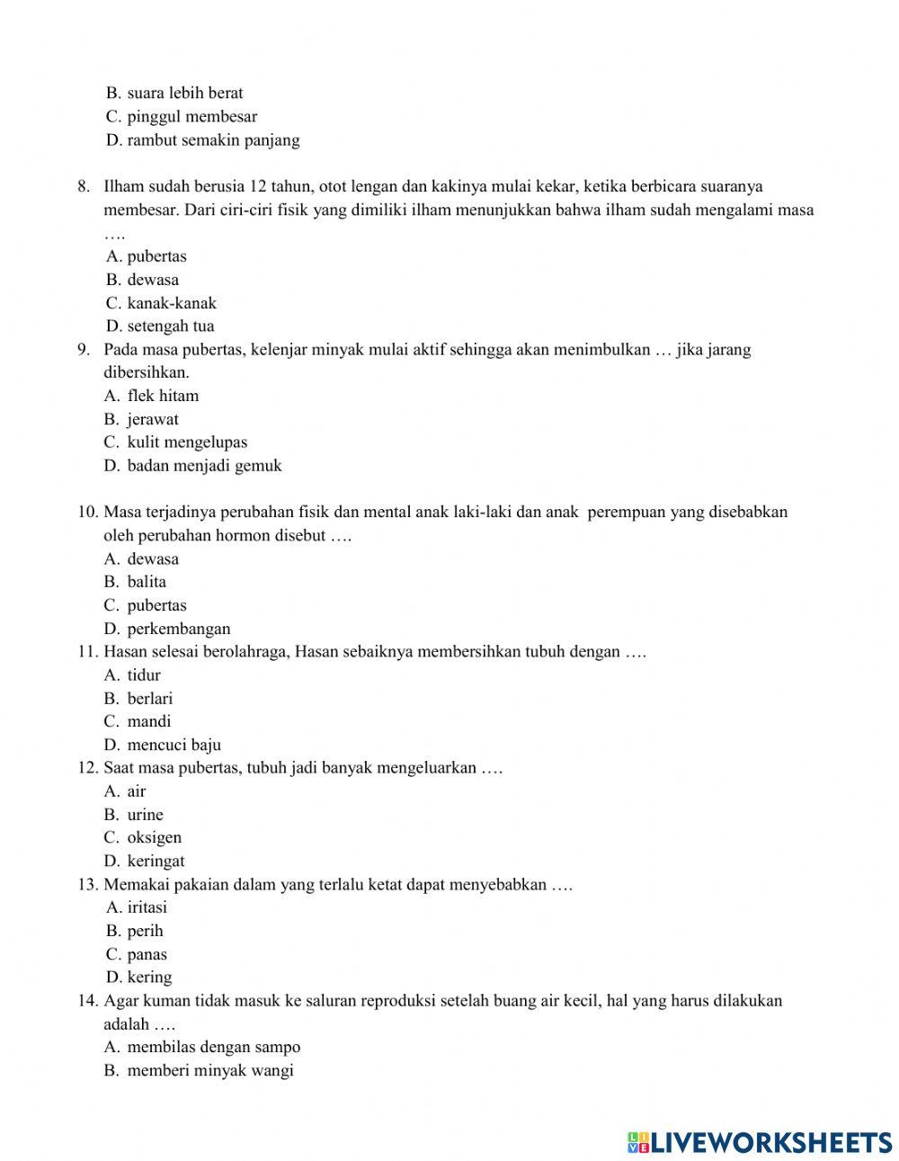 Penilaian akhir tahun mapel ipa