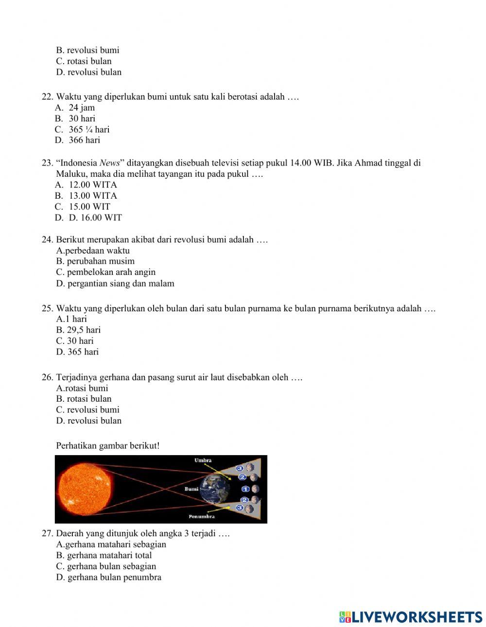 Penilaian akhir tahun mapel ipa