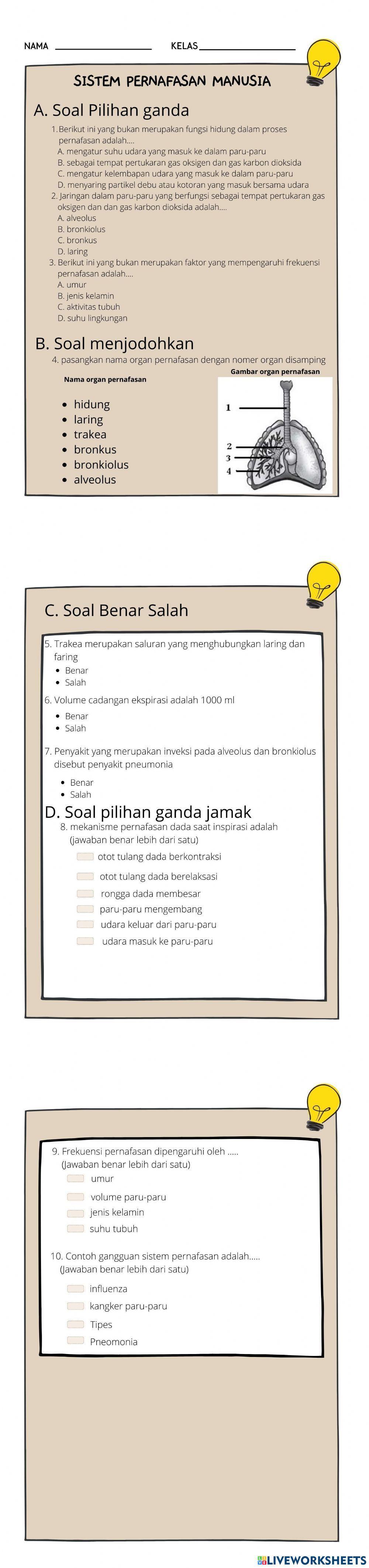 Lk pernafasan manusia kelas 8