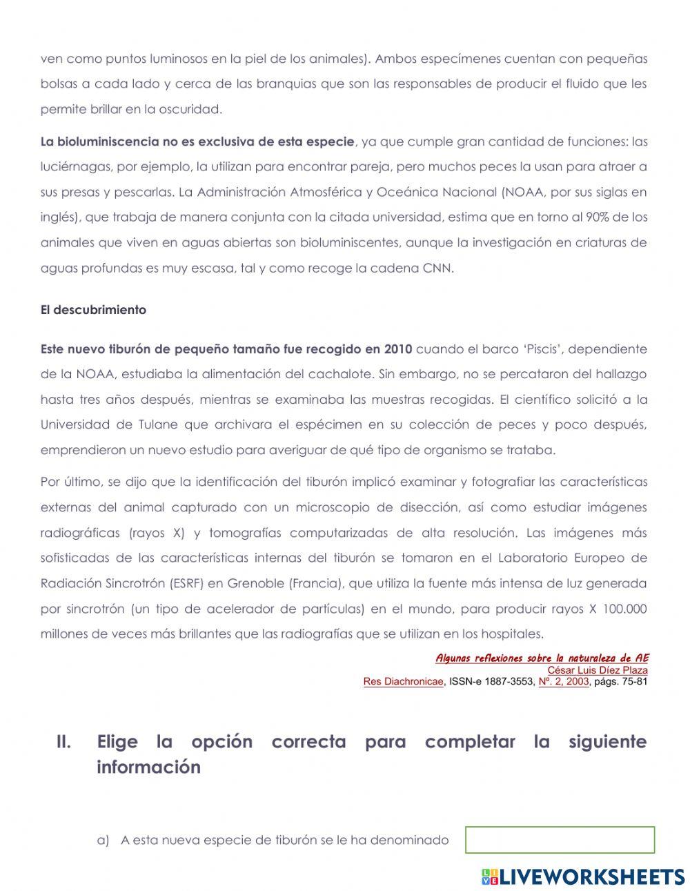 Evaluación Lectura y teoría marzo