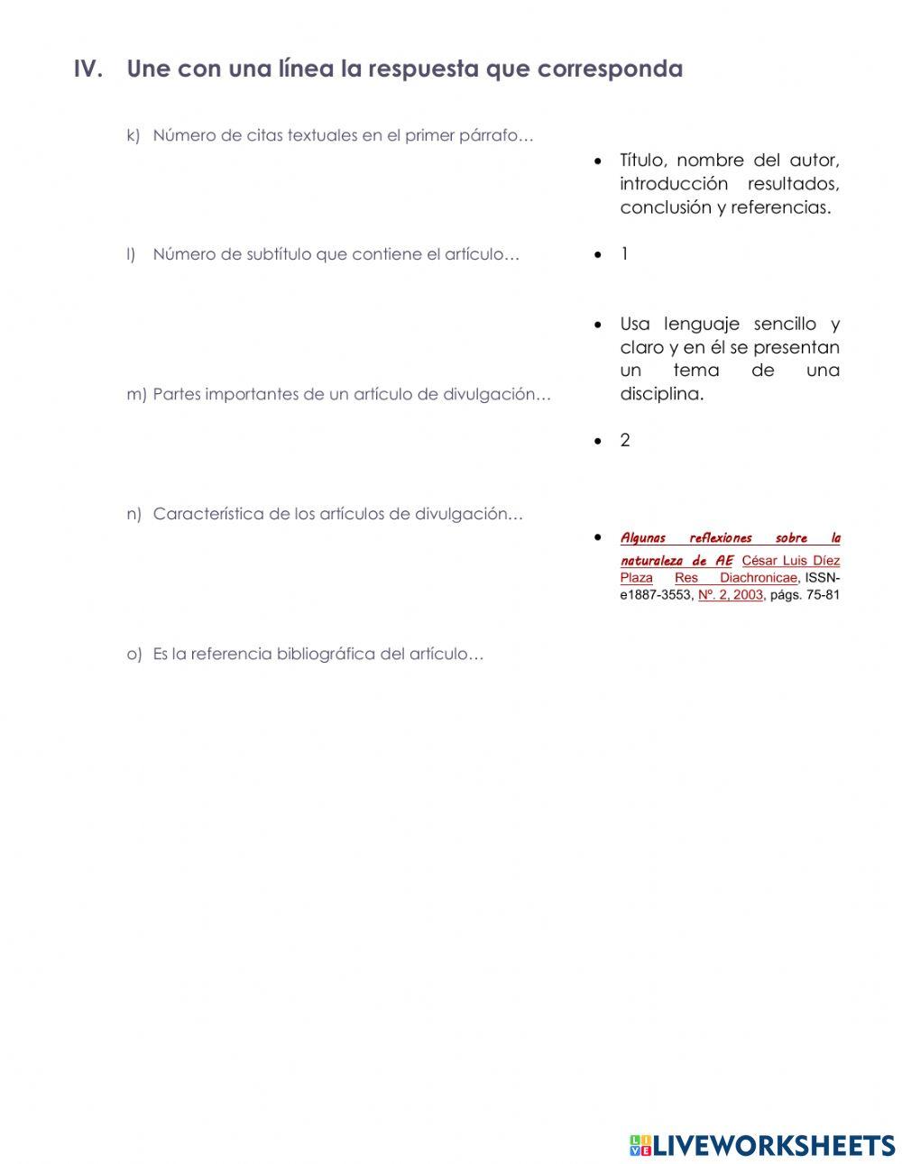 Evaluación Lectura y teoría marzo